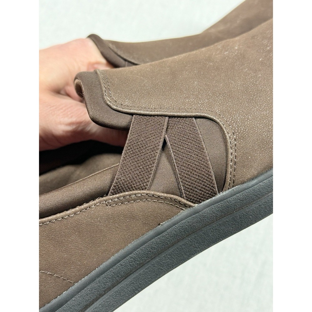 Clarks Cloudsteppers Loafers Women 11‎ Slip On Brown Faux Leather Comfort Shoes - Picture 8 of 10